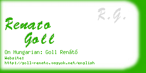 renato goll business card